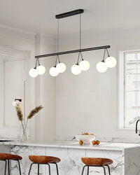 WOMO Black Chandelier Round Glass Globes-WM2318