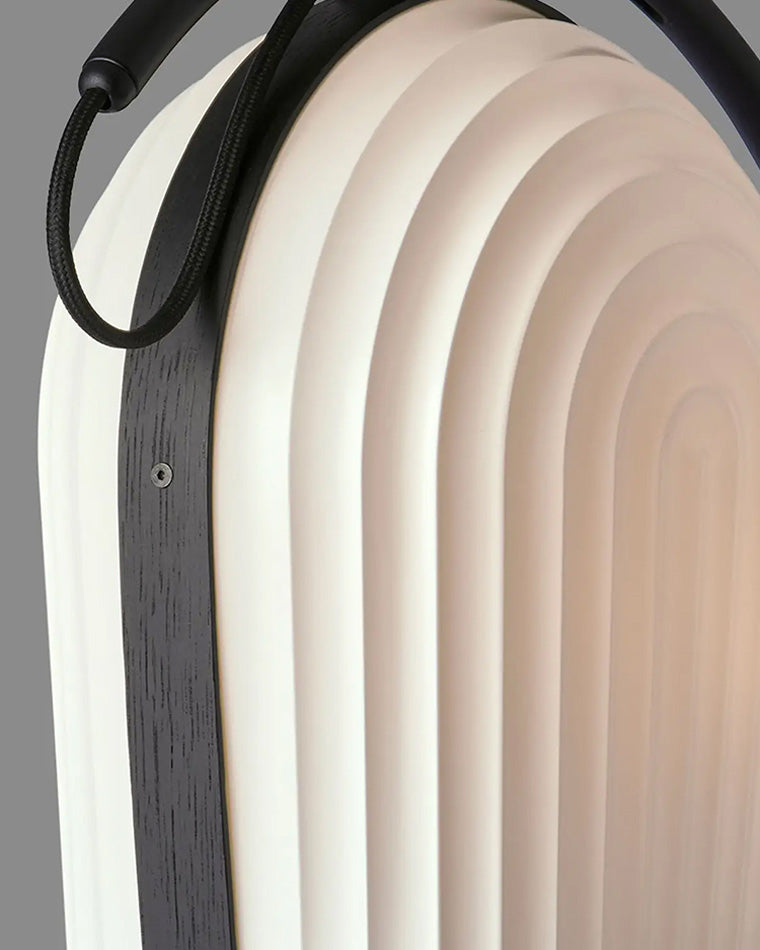 WOMO Pleated Arc Floor Lamp for Reading-WM7033