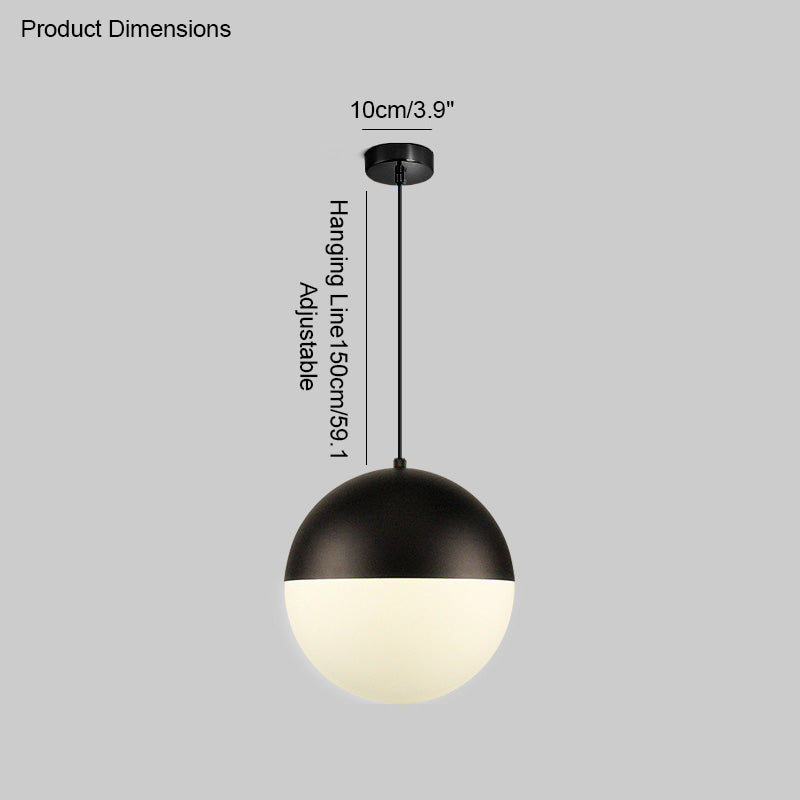 WOMO Prismatic/Milchglas Globe Pendelleuchte-WM2065