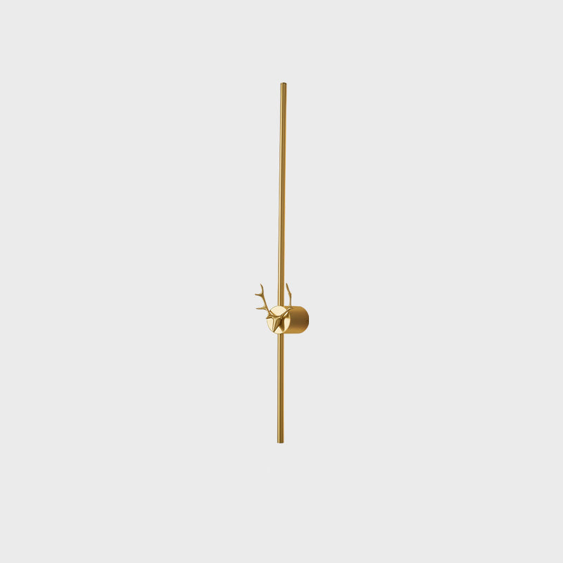 WOMO Lange Wandleuchte mit Geweih -WM6019