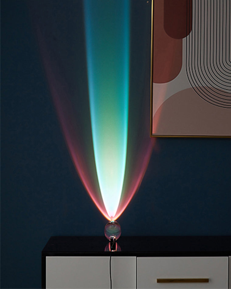 WOMO Sternenprojektor-Tischlampe aus Glas-WM8000
