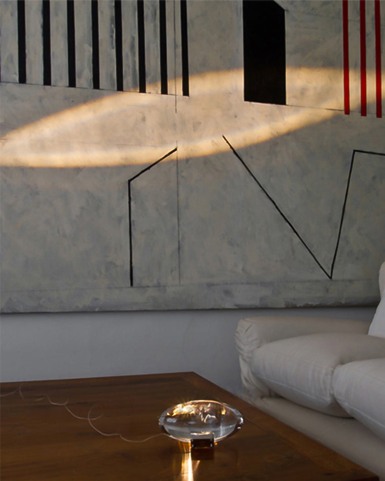 WOMO Sternenprojektor-Tischlampe aus Glas-WM8000