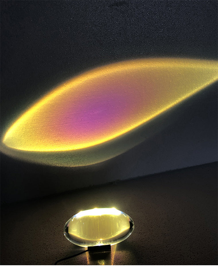 WOMO Sternenprojektor-Tischlampe aus Glas-WM8000