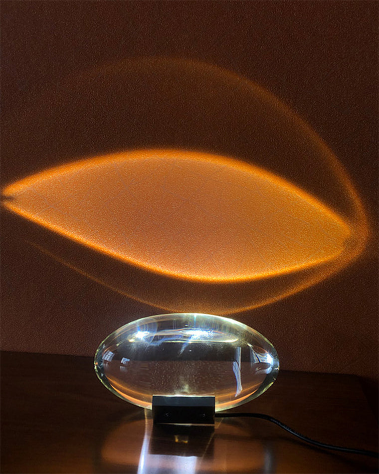 WOMO Sternenprojektor-Tischlampe aus Glas-WM8000