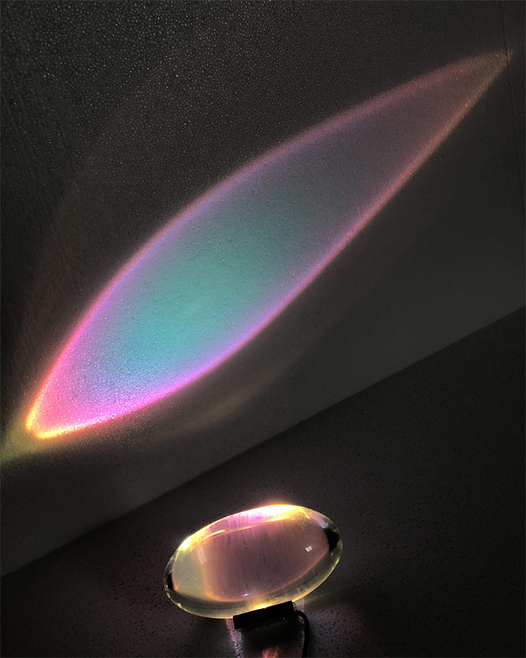 WOMO Sternenprojektor-Tischlampe aus Glas-WM8000