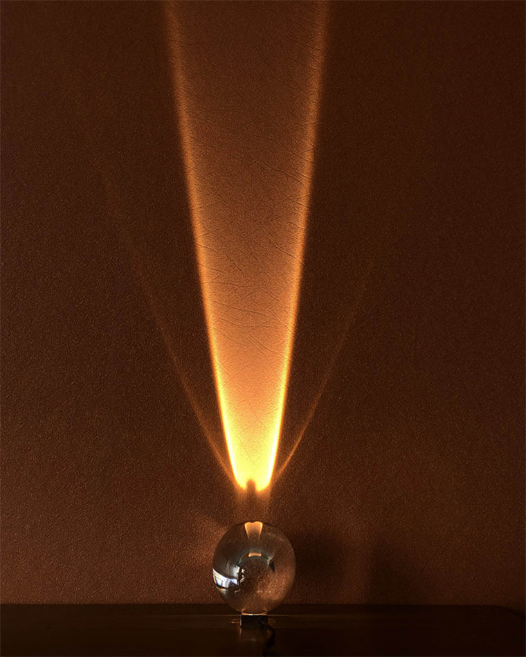 WOMO Sternenprojektor-Tischlampe aus Glas-WM8000