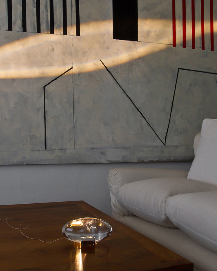 WOMO Sternenprojektor-Tischlampe aus Glas-WM8000