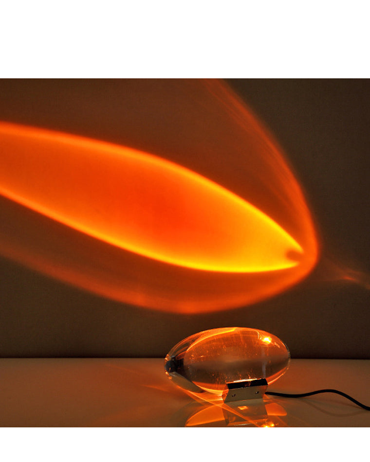 WOMO Sternenprojektor-Tischlampe aus Glas-WM8000