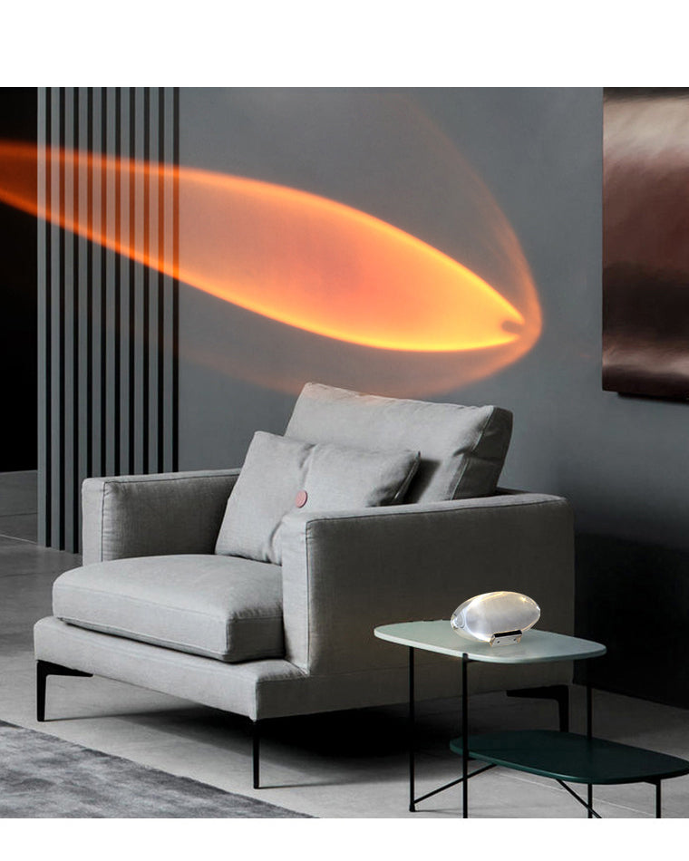 WOMO Sternenprojektor-Tischlampe aus Glas-WM8000