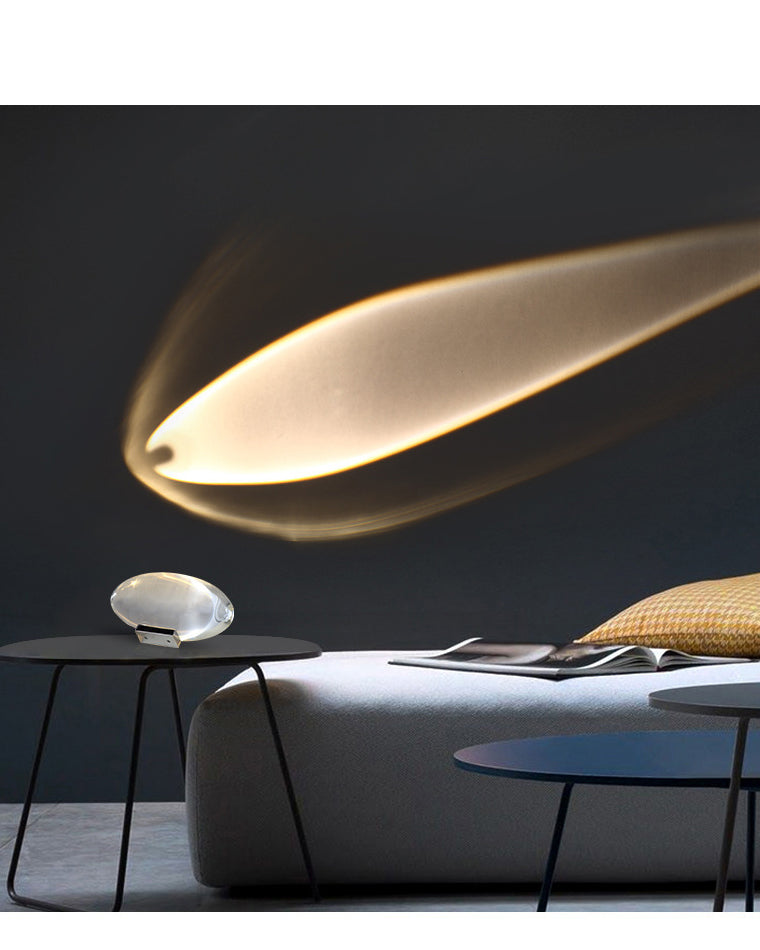 WOMO Sternenprojektor-Tischlampe aus Glas-WM8000