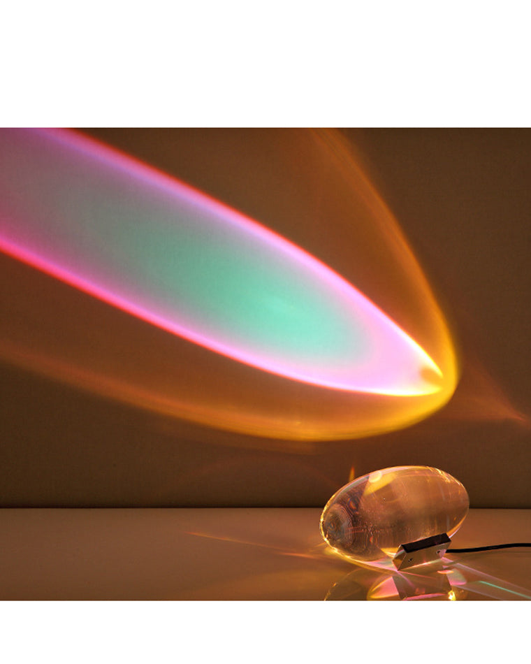 WOMO Sternenprojektor-Tischlampe aus Glas-WM8000