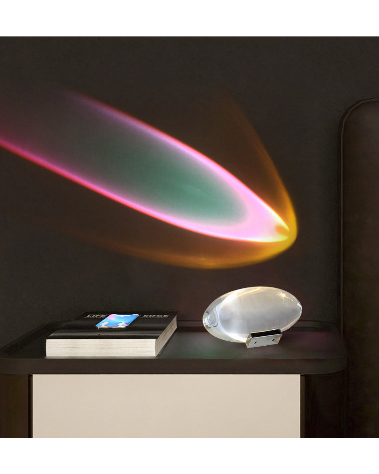WOMO Sternenprojektor-Tischlampe aus Glas-WM8000