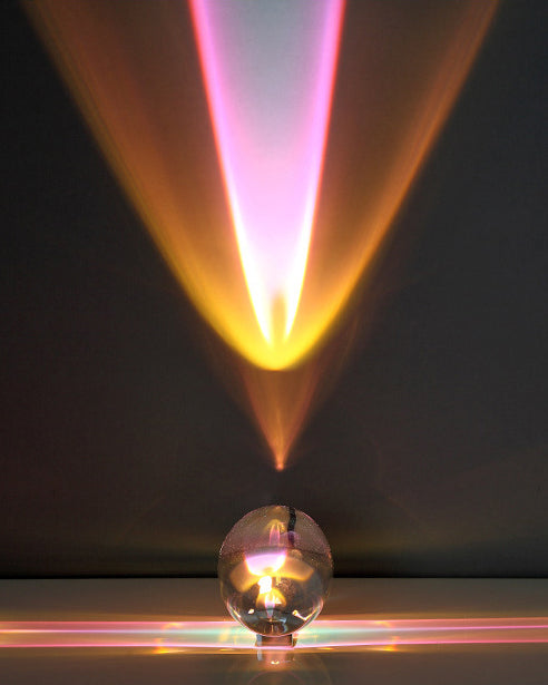 WOMO Sternenprojektor-Tischlampe aus Glas-WM8000