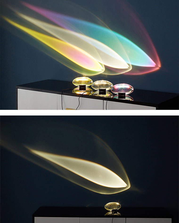 WOMO Sternenprojektor-Tischlampe aus Glas-WM8000
