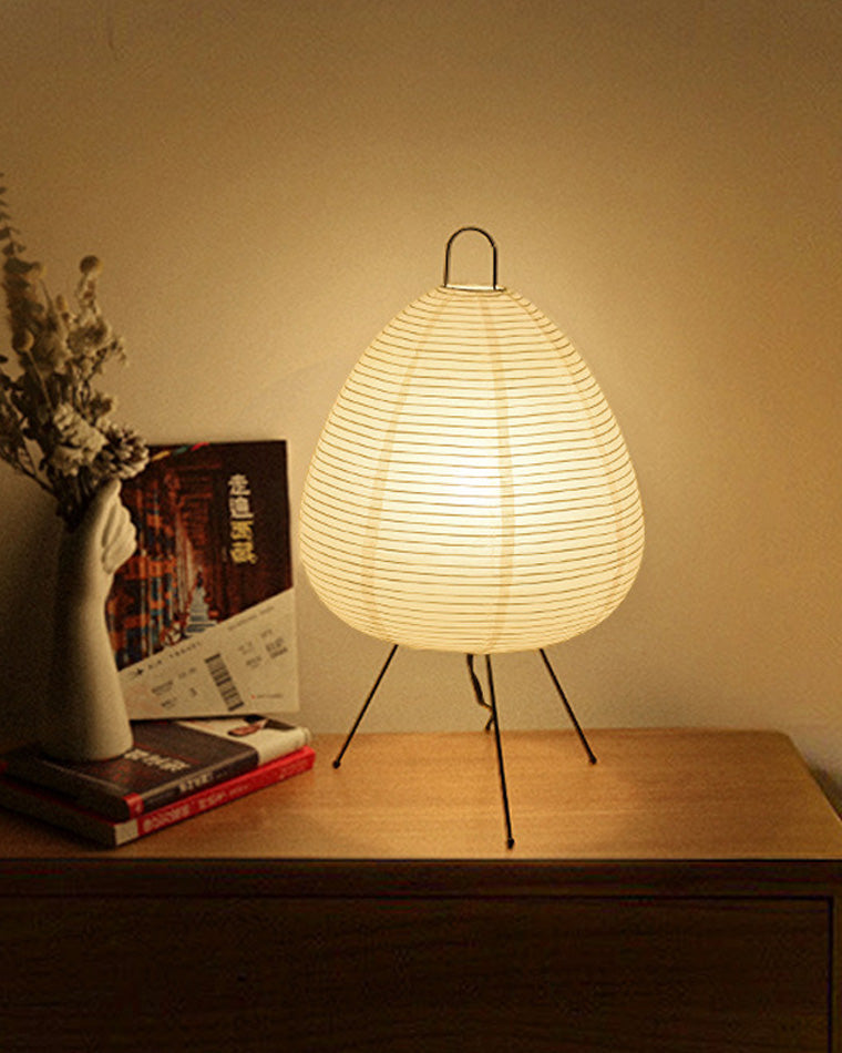 WOMO Japanische Dreibein-Papierlaternen-Tischlampe-WM8023