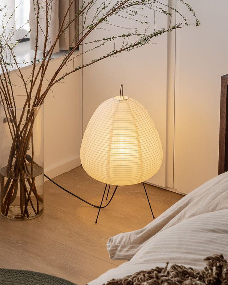 WOMO Japanische Dreibein-Papierlaternen-Tischlampe-WM8023