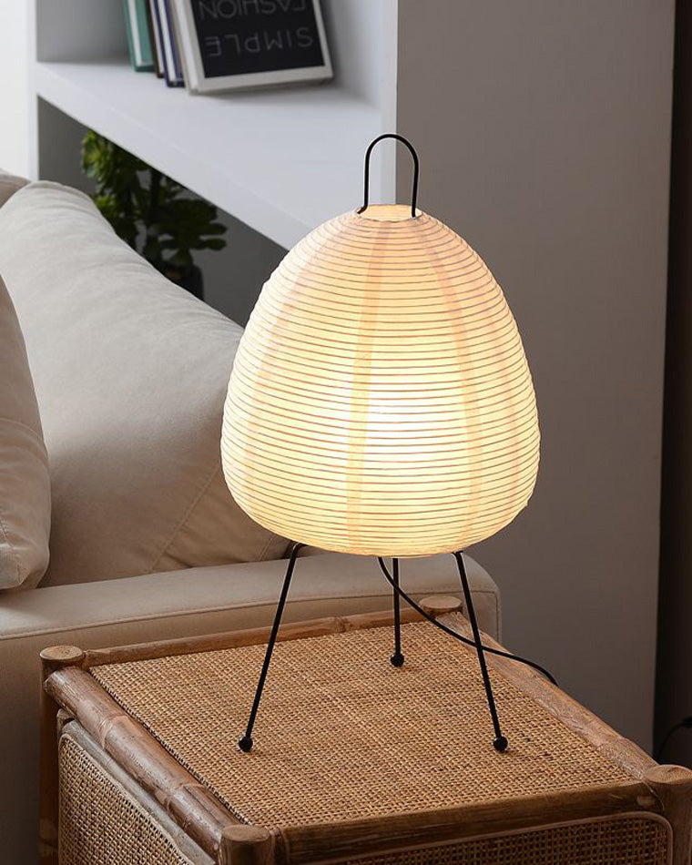 WOMO Japanische Dreibein-Papierlaternen-Tischlampe-WM8023