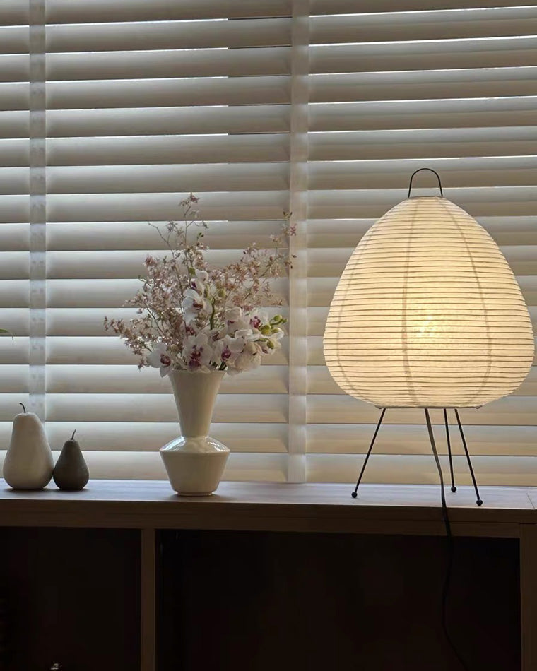 WOMO Japanische Dreibein-Papierlaternen-Tischlampe-WM8023
