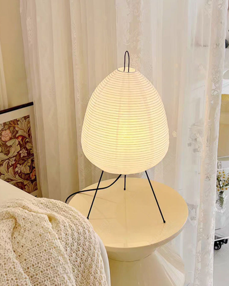 WOMO Japanische Dreibein-Papierlaternen-Tischlampe-WM8023