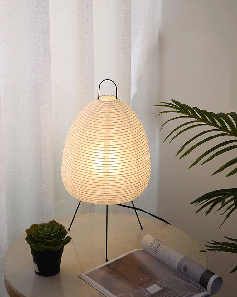 WOMO Japanische Dreibein-Papierlaternen-Tischlampe-WM8023
