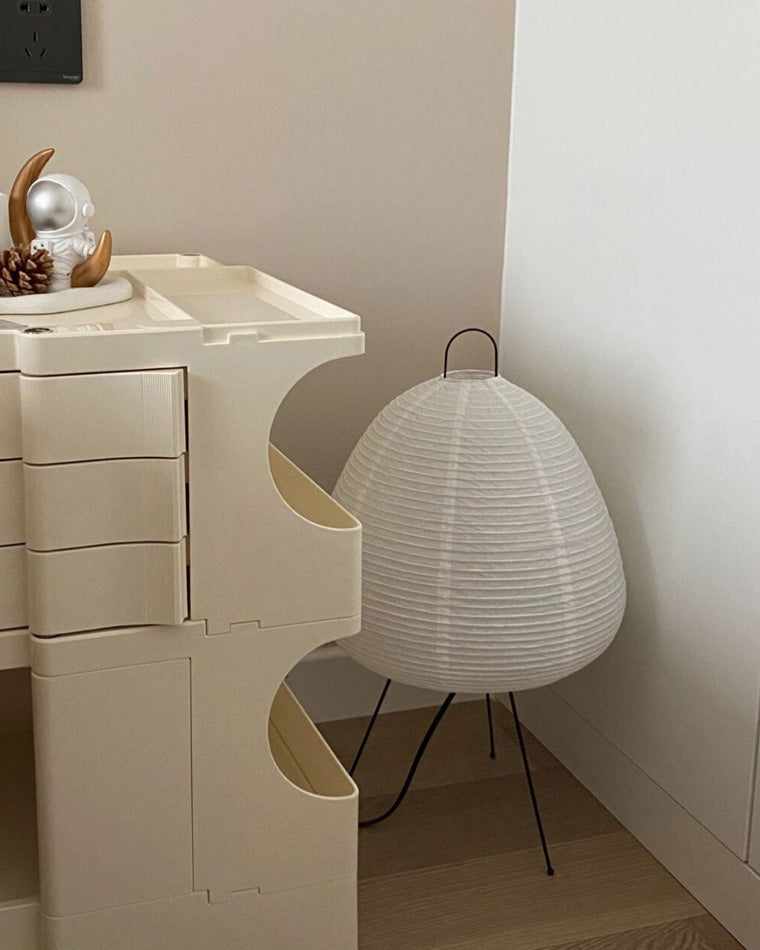 WOMO Japanische Dreibein-Papierlaternen-Tischlampe-WM8023