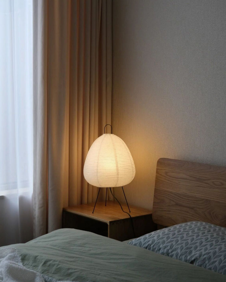 WOMO Japanische Dreibein-Papierlaternen-Tischlampe-WM8023