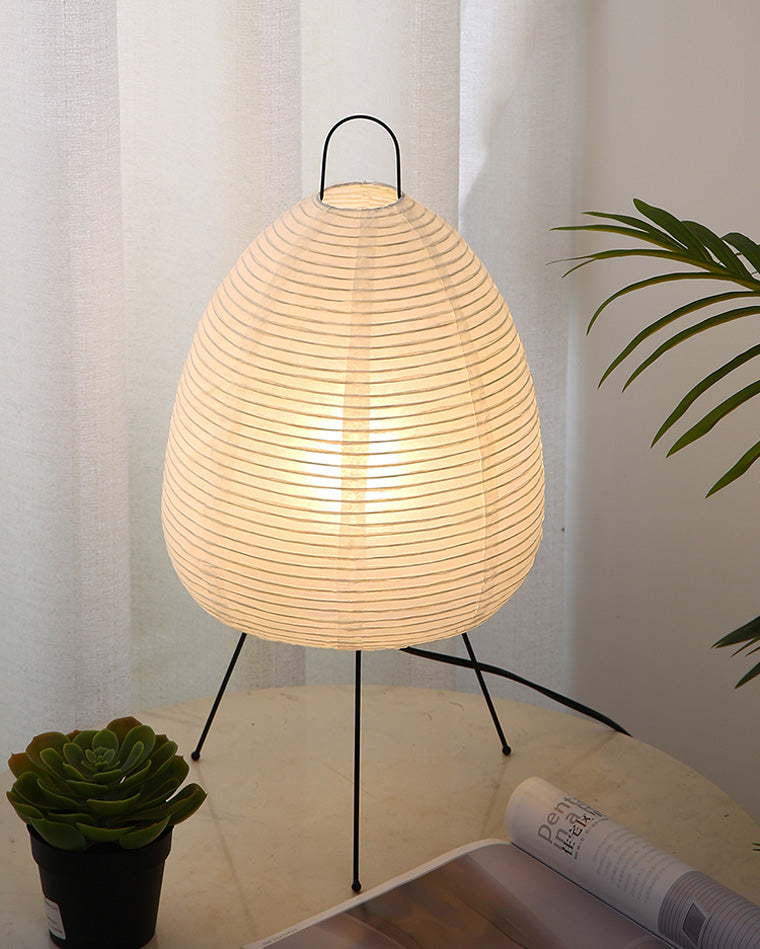 WOMO Japanische Dreibein-Papierlaternen-Tischlampe-WM8023