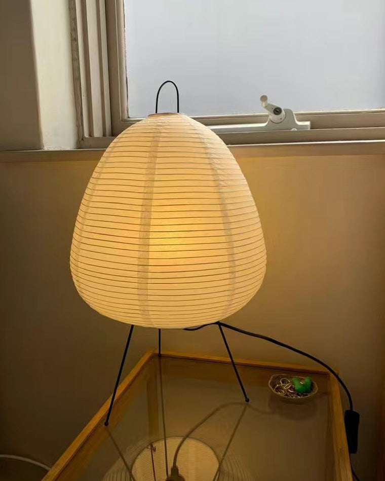 WOMO Japanische Dreibein-Papierlaternen-Tischlampe-WM8023