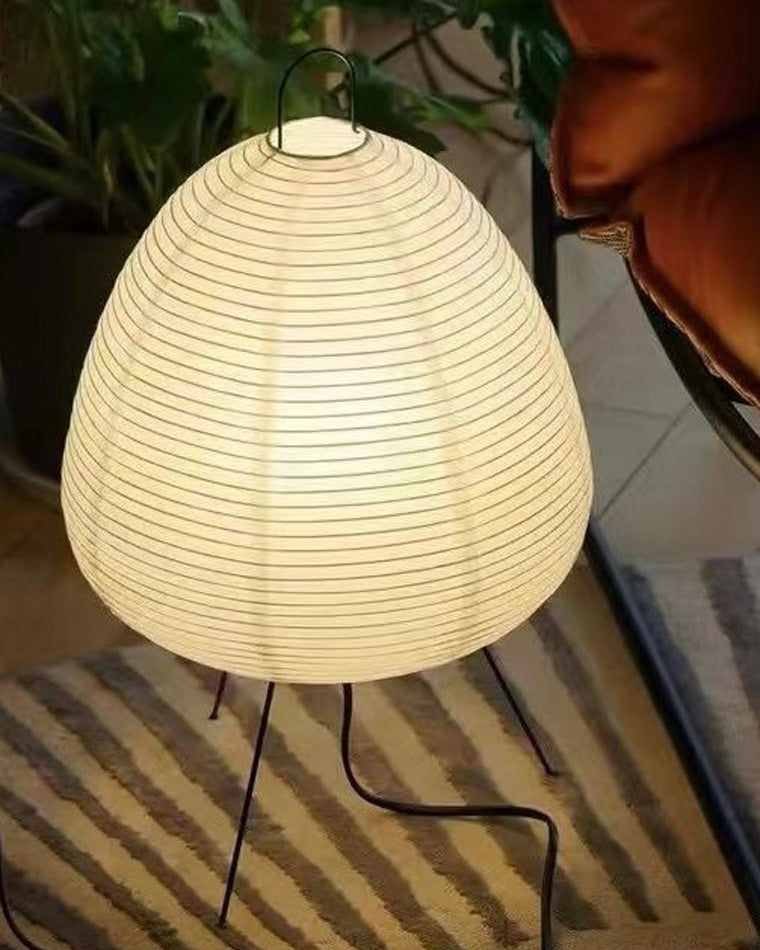 WOMO Japanische Dreibein-Papierlaternen-Tischlampe-WM8023