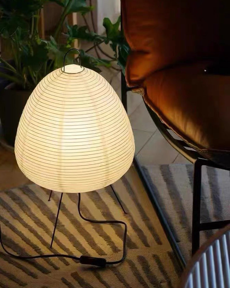 WOMO Japanische Dreibein-Papierlaternen-Tischlampe-WM8023