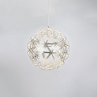 WOMO Designer LED Pendelleuchte SLV Chrom Kugel -WM2091