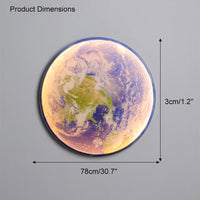 WOMO Mond/Erde Runde Wandleuchte-WM6102