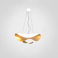 WOMO Moderne Pendelleuchte Indirekt Schwarz Gold Esstisch Metall-WM2088