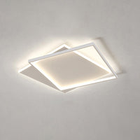 WOMO LED Deckenleuchte Eckig Flach Schwarz Weiß Modern Schlafzimmer-WM1011