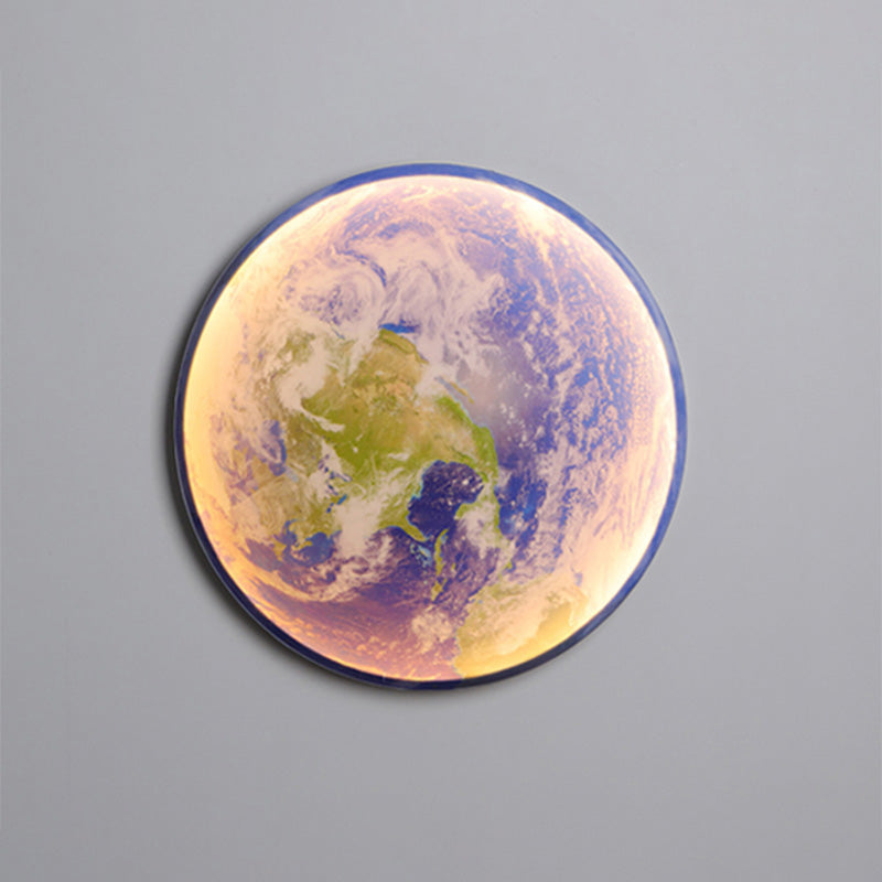 WOMO Mond/Erde Runde Wandleuchte-WM6102