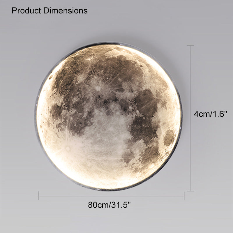 WOMO Mond/Erde Runde Wandleuchte-WM6102