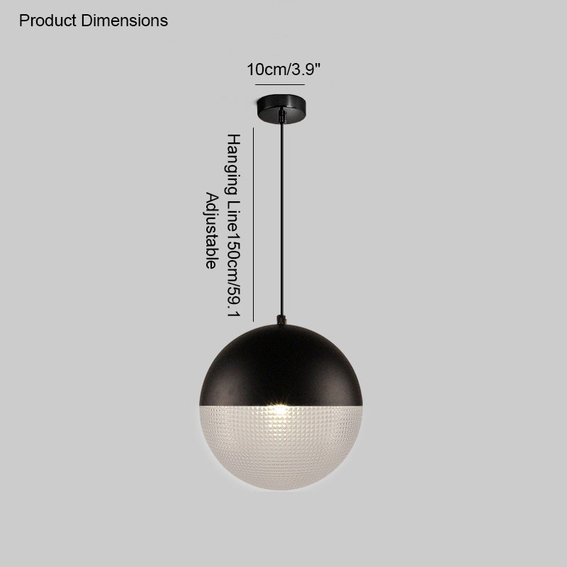 WOMO Prismatic/Milchglas Globe Pendelleuchte-WM2065
