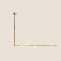 WOMO Linear Glass Ball Chandelier-WM2090