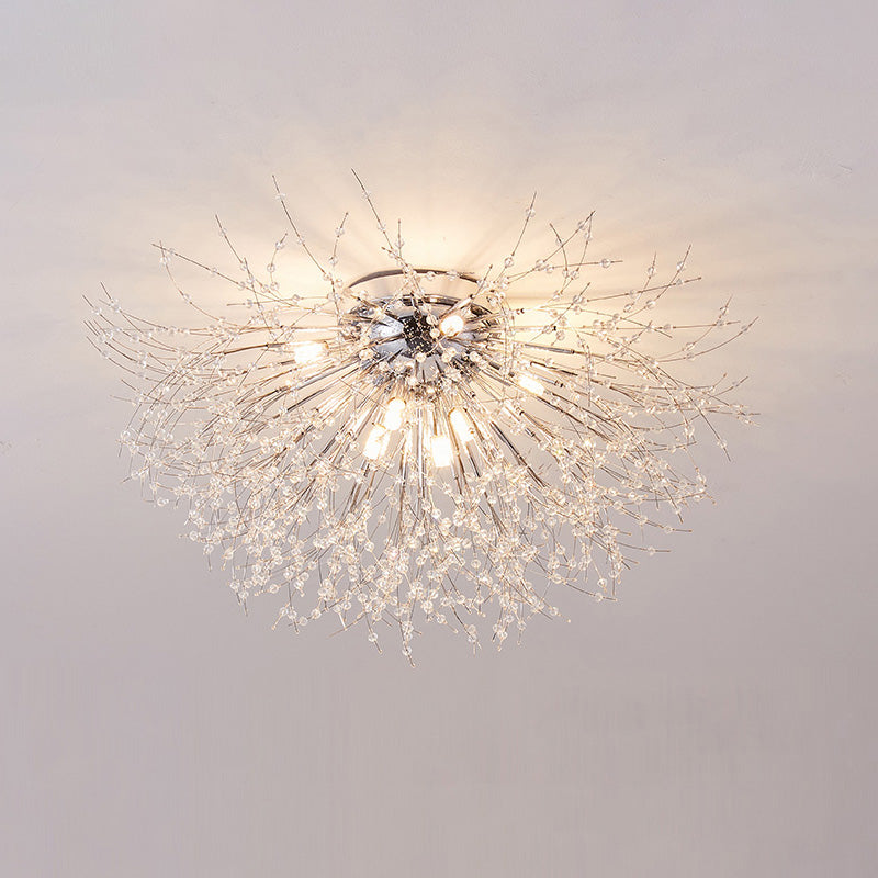 WOMO Dandelion Crystal Flush Mount Ceiling Light-WM1014
