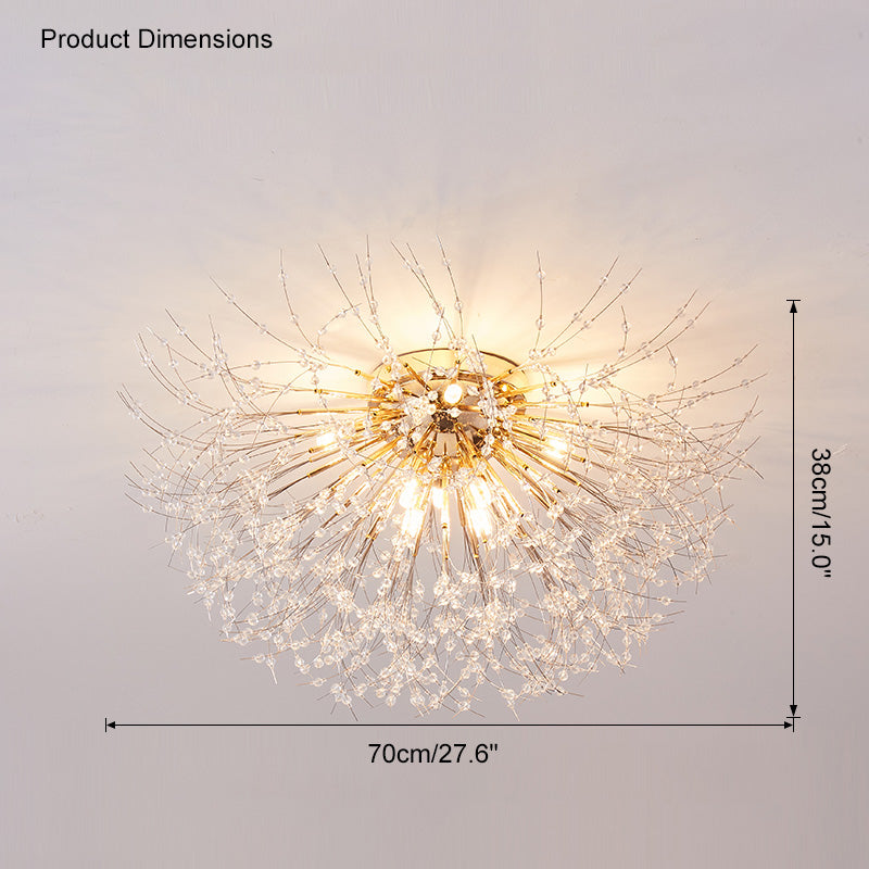 WOMO Dandelion Crystal Flush Mount Ceiling Light-WM1014