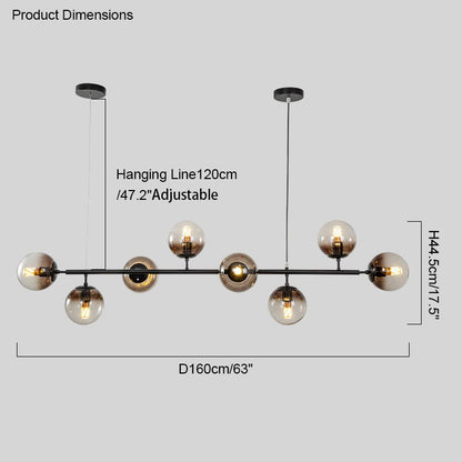 WOMO Linear Globe Chandelier-WM2070