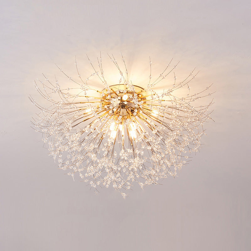WOMO Dandelion Crystal Flush Mount Ceiling Light-WM1014