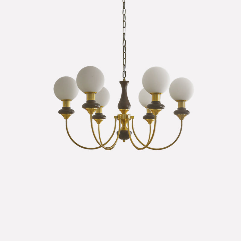 WOMO Mid Century Kronleuchter Glaskugeln-WM2378