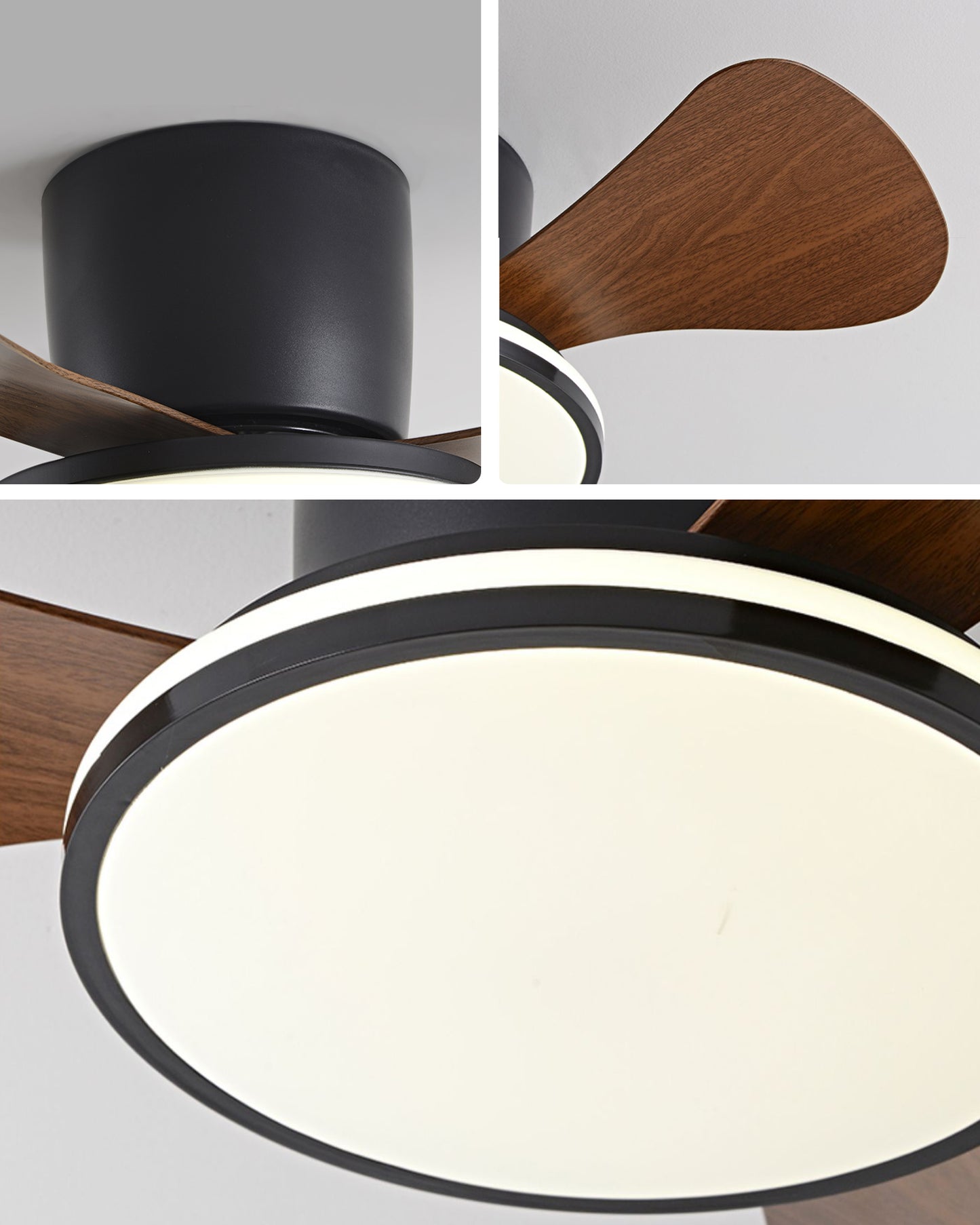 WOMO 28 Inch Small Hugger Ceiling Fan Lamp - WM5186