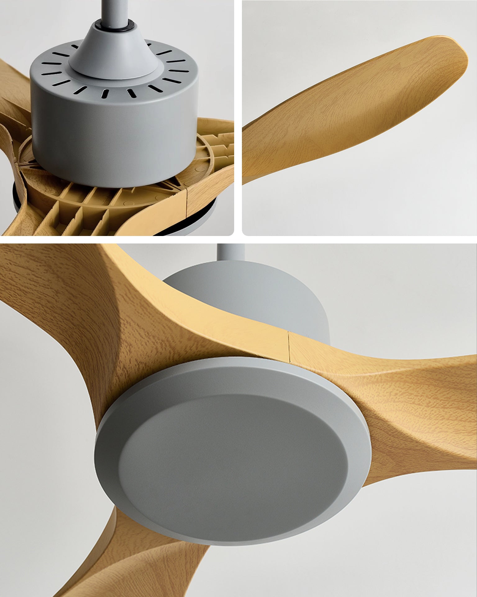 WOMO Moderner Deckenventilator mit 3 Flügeln - WM5243