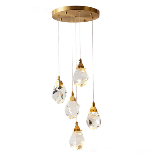 WOMO Rock Crystal Rain Chandelier-WM2189