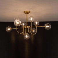 WOMO Lustre Mid Century à Boule de Verre Chambre-WM2255