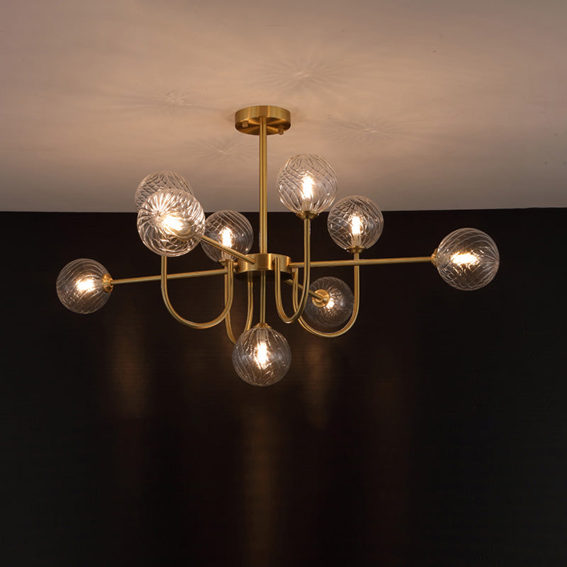 WOMO Mid Century Kronleuchter Glaskugel schlafzimmer-WM2255
