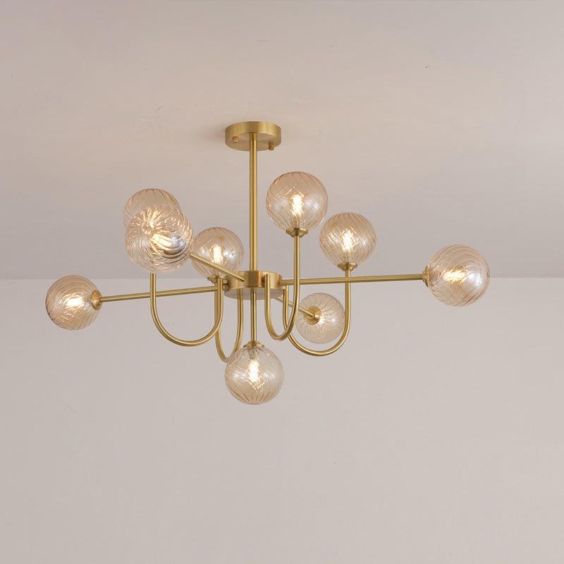 WOMO Mid Century Kronleuchter Glaskugel schlafzimmer-WM2255