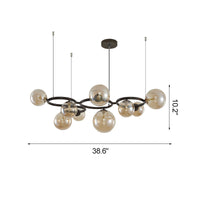 WOMO Chandelier with Colored Glass Balls-WM2253